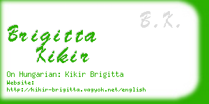 brigitta kikir business card